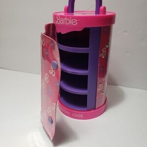 Vintage 1991 BARBIE Pink *Accessory Case* Shelves & Drawers